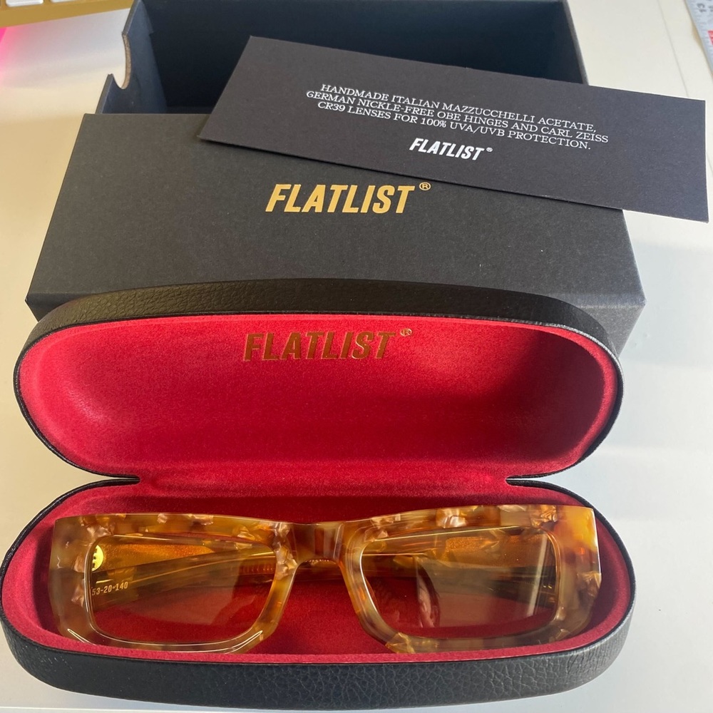 Flatlist Eyewear- Gemma (Fancy Pink Tortoise/ Solid Pink Lens)- never been worn.